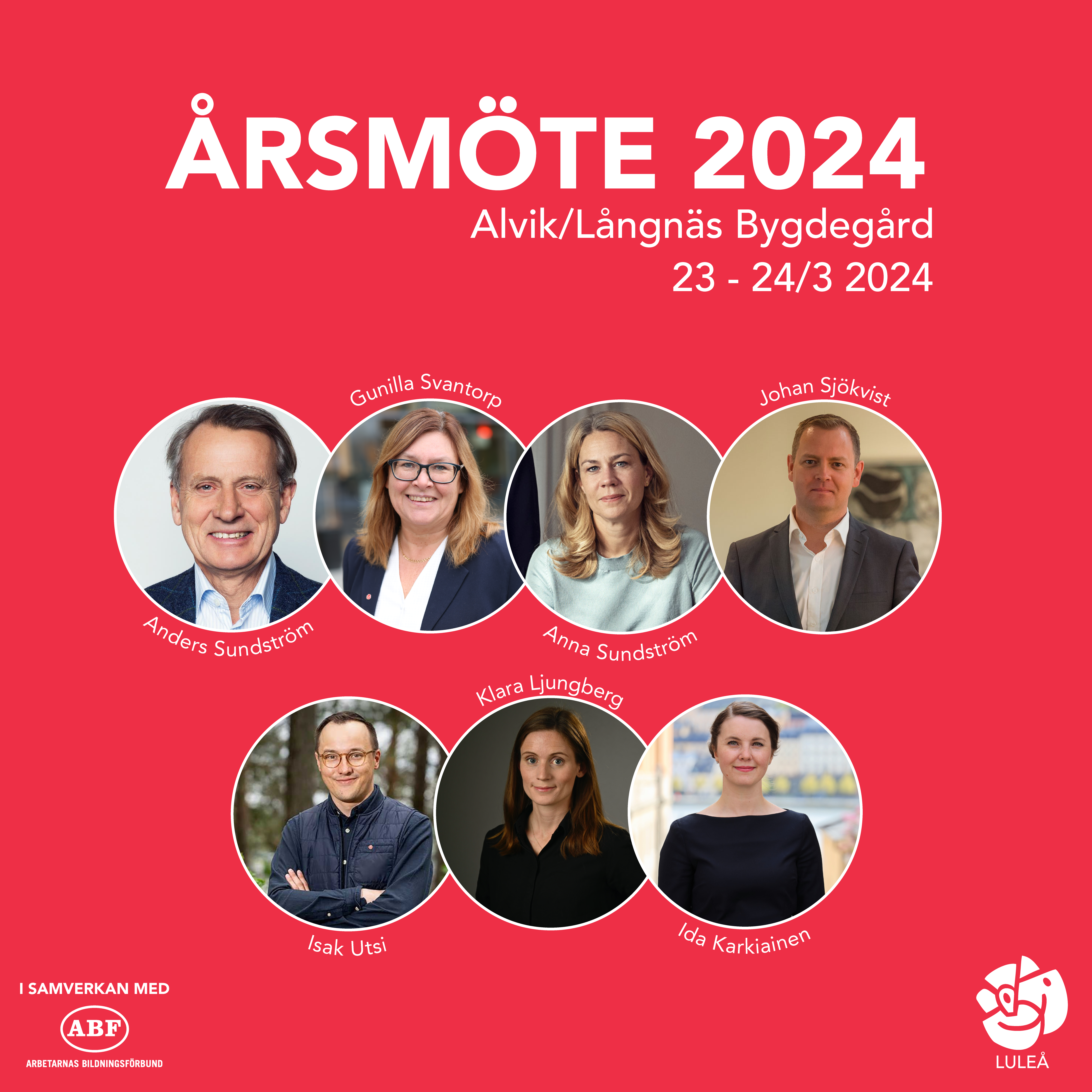 Årsmöte Socialdemokraterna Luleå 2024